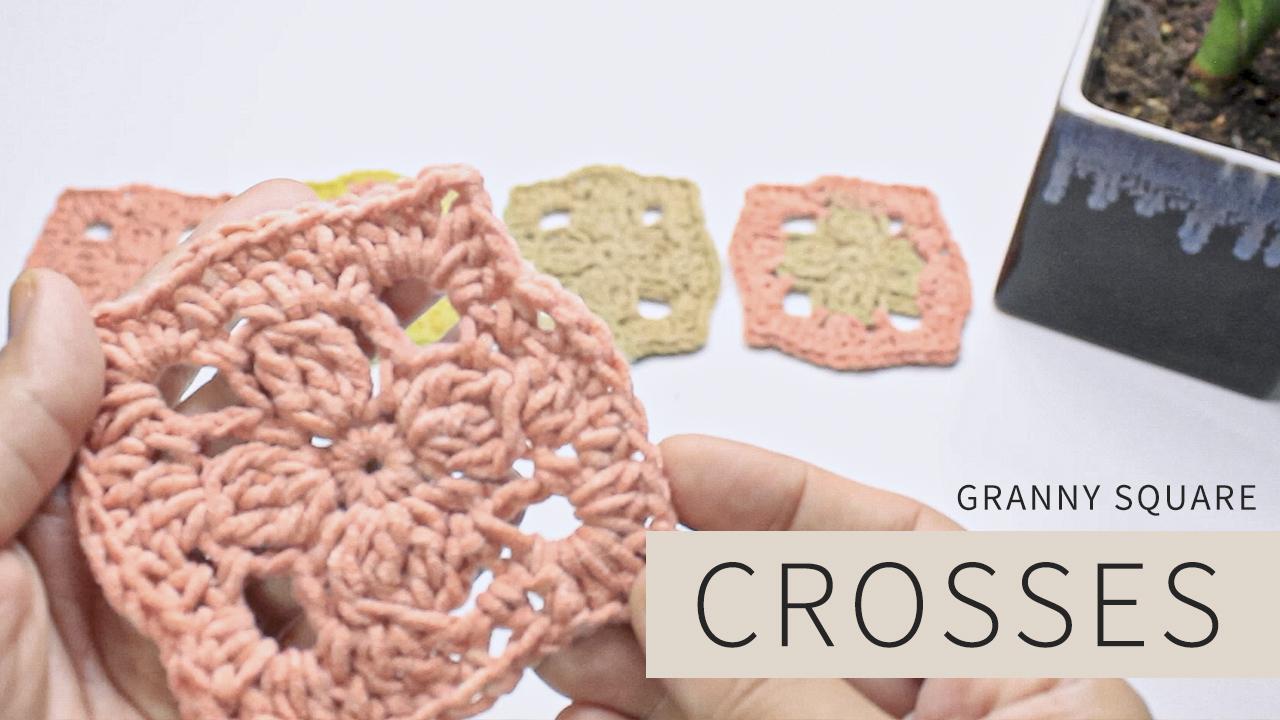 How To Crochet Granny Square Crosses